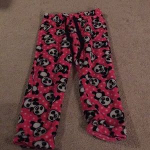 Pajama panda pants